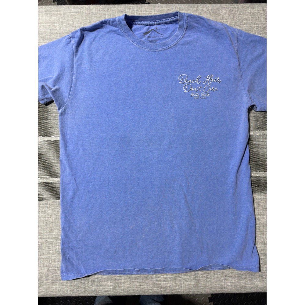 Prairie Mountain Outer Banks Beach Hair Don't Care Mermaid Blue T-Shirt Medium